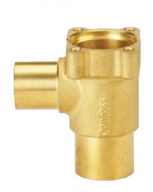 Danfoss Valve Body TE5 : 067B4009 : 1/2" × 5/8" : Solder angleway